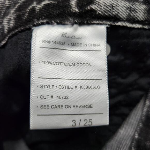 NWT KanCan Sydney Ultra High Rise Grey Acid Wash Jeans Size 25 - Picture 4 of 6